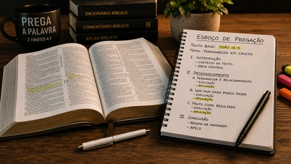 Como Criar um Esboço de Pregação Claro, Bíblico e Fácil de Ministrar